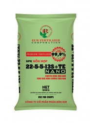 NPK Hỗn Hợp EUR  22-5-5-13S+TE    NANO